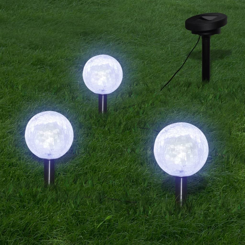 NNEVL Garden Lights 6 pcs LED with Spike Anchors & Solar Panels-1
